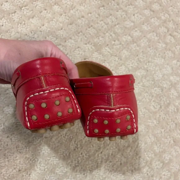 Red Leather Loafers - Picture 3 of 5